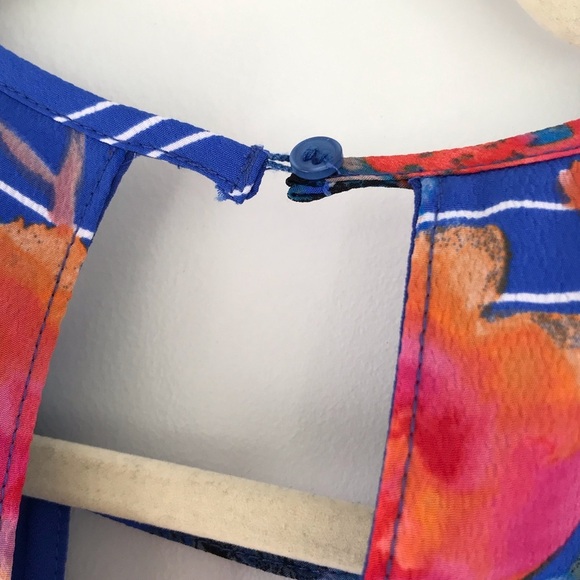 Charles Henrey Womens Tropical Floral Coconut Girl Cruise Shift Sundress medium - Picture 7 of 8